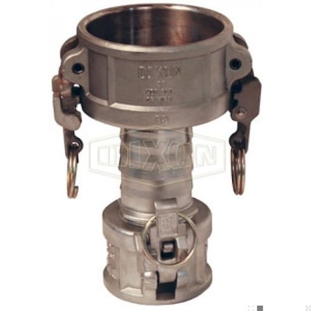 Dixon Boss-Lock Cam and Groove Spool Coupler, 2 x 3 in Nominal, Coupler End Style, 316 SS, Domestic RDD2030EZ